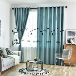 Modern Curtain Made to Measure Curtain Lamp Pattern Polyester