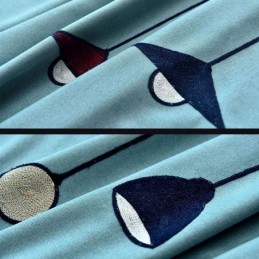 Modern Curtain Made to Measure Curtain Lamp Pattern Polyester