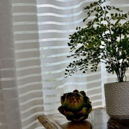 Modern Simple Sheer Curtain Made to Measure Curtain Stripes Jacquard Living Room Study Versatile Fabric