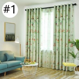 Lovely Icecream Printing Curtain Made to Measure Curtain Modern Blackout Drapes For Kids Bedroom