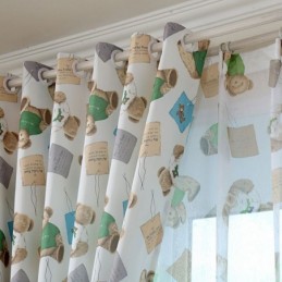 Cartoon Bear Design Curtain Made to Measure Curtain Lovely Boy&Girl Room Window