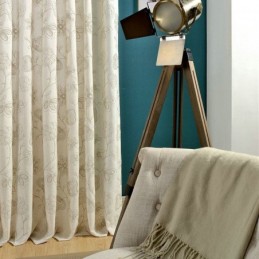 Japanese Simple Curtain Made to Measure Curtain Embroidery Environment Protective Cotton Linen Fabric