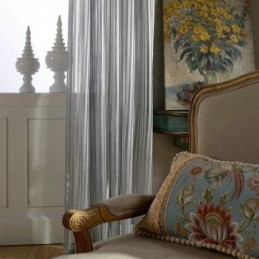 Modern Simple Sheer Curtain Made to Measure Curtain Gray Stripes Jacquard Living Room Study Fabric