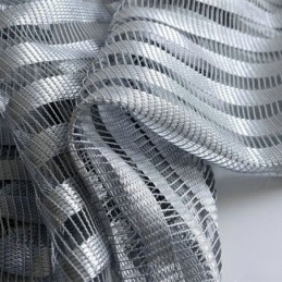 Modern Simple Sheer Curtain Made to Measure Curtain Gray Stripes Jacquard Living Room Study Fabric