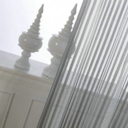 Modern Simple Sheer Curtain Made to Measure Curtain Gray Stripes Jacquard Living Room Study Fabric