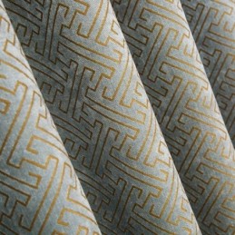Nordic Abstract Style Curtain Made to Measure Curtain Maze Jarquard Living Room Bice Chenille Blackout Fabric