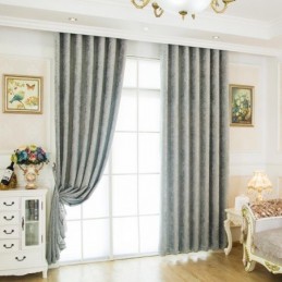 Nordic Abstract Style Curtain Made to Measure Curtain Maze Jarquard Living Room Bice Chenille Blackout Fabric