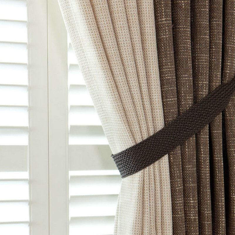 European Pastoral Style Curtain Made to Measure Curtain Solid Color Thicken Stitching Curtains