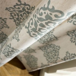 Japanese Simple Curtain Made to Measure Curtain European Flower Printed Soft Versatile Fabric