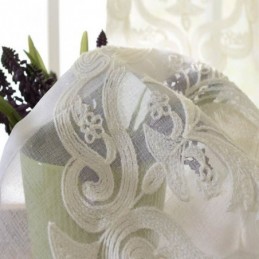 Nordic Simple Sheer Curtain Made to Measure Curtain European Flower Embroidery Living Room Study Fabric