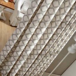Nordic Simple Curtain Made to Measure Curtain Geometric Printed Environment Protective cotton Fabric