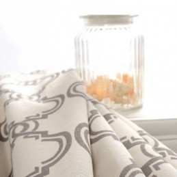 Nordic Simple Curtain Made to Measure Curtain Geometric Printed Environment Protective cotton Fabric