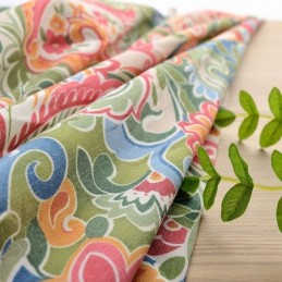 American Antique Curtain Made to Measure Curtain Contrast Flower Printed Bedroom Fabric