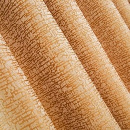 American Abstract Style Curtain Made to Measure Curtain Brown Geometry Pattern Chenille Jarquard Blackout Fabric