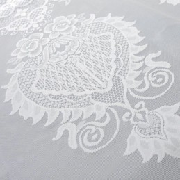 European Classical Sheer Curtain Made to Measure Curtain Flower Jacquard Living Room Study Soft Cotton Fabric