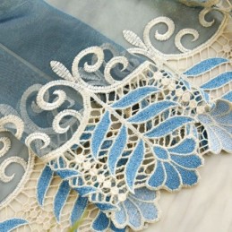 Modern Floral Curtain Made to Measure Curtain Tulle Window Sheer For Living Room Bedroom