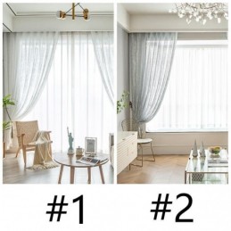 Nordic Tulle Sheer Curtains Elegant White Voile Curtain Made to Measure Curtain Blinds Panel For Living Room One