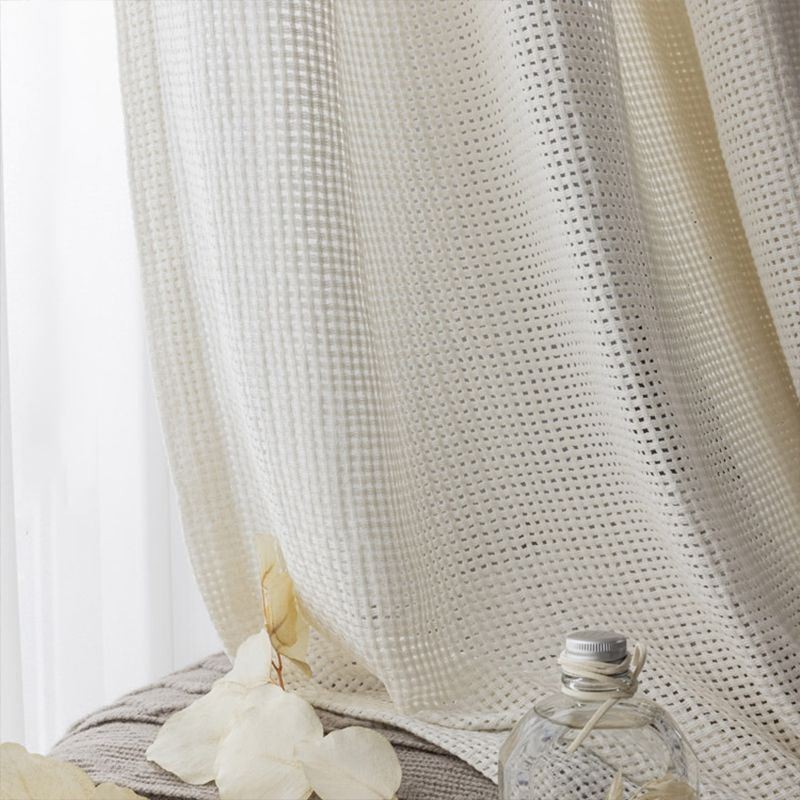 Modern Sheer Curtains Plain White Voile Tulle For Living Room Bedroom