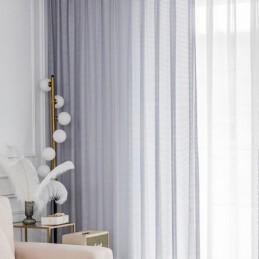 Light Filtering Curtains Waffle Weave Textured Window Treatment For Living Room