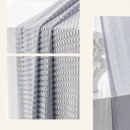 Light Filtering Curtains Waffle Weave Textured Window Treatment For Living Room