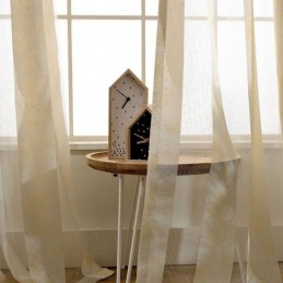 Simple Rural Sheer Curtain Made to Measure Curtain Peachblossom Jacquard Bedroom Living Room Fabric