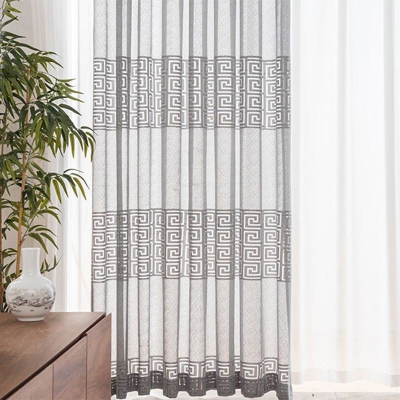 Geometry Sheer Curtains For Living Room Bedroom