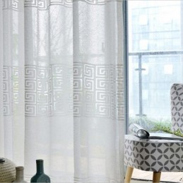 Geometry Sheer Curtains For Living Room Bedroom