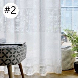 Geometry Sheer Curtains For Living Room Bedroom