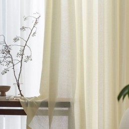 Cotton Linen Tulle Curtains...