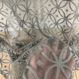 Europe Tulle Curtain Made to Measure Curtain Grey Sheer For Living Room