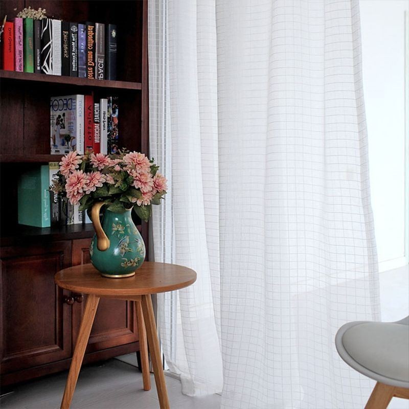 Modern Sheer Curtains Tulle Window Treatments For Living Room Bedroom