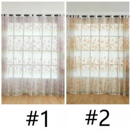 European Floral Tull Curtain Made to Measure Curtain Pastoral Style For Living Room