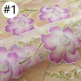 European Floral Tull Curtain Made to Measure Curtain Pastoral Style For Living Room