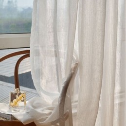 Modern Jacquard Window Screen Tulle Curtain Made to Measure Curtain For Living Room Bedroom