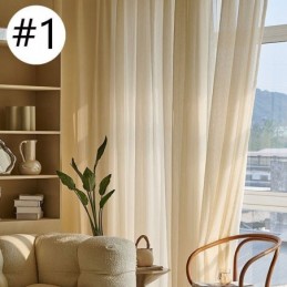 Modern Jacquard Window Screen Tulle Curtain Made to Measure Curtain For Living Room Bedroom