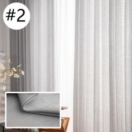 Solid Color Tulle Curtains Nordic Window Screen For Living Room