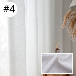Solid Color Tulle Curtains Nordic Window Screen For Living Room