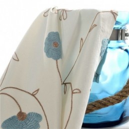 Japaneses Simple Curtain Made to Measure Curtain Fresh Embroidery