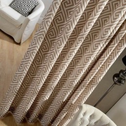 Nordic Simple Curtain Made to Measure Curtain Unique Printed Environment friendly Study Fabric