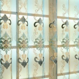 European Elegance Sheer Curtain Made to Measure Curtain Panel For Living Room Bedroom