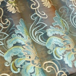 European Elegance Sheer Curtain Made to Measure Curtain Panel For Living Room Bedroom