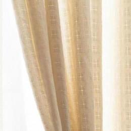 Plaid Jacquard Tulle Curtains Window Screen For Living Room