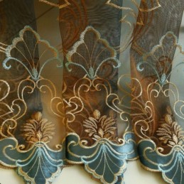 European Embroidered Curtain Made to Measure Curtain Luxury Window Screen Curtains For Living Room Bedroom