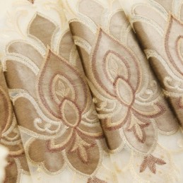 European Embroidered Window Curtain Made to Measure Curtain Exquisite Floral Sheer Curtains For Living Room Villa Hall