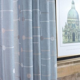 Printed Curtains Tulle Semi Sheer For Living Room Bedroom