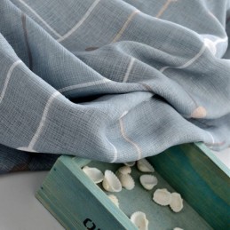 Printed Curtains Tulle Semi Sheer For Living Room Bedroom