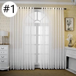 Breathable Sheer Curtain Made to Measure Curtain European Decorative Tulle Voile For Living Room