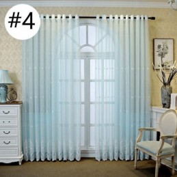Breathable Sheer Curtain Made to Measure Curtain European Decorative Tulle Voile For Living Room