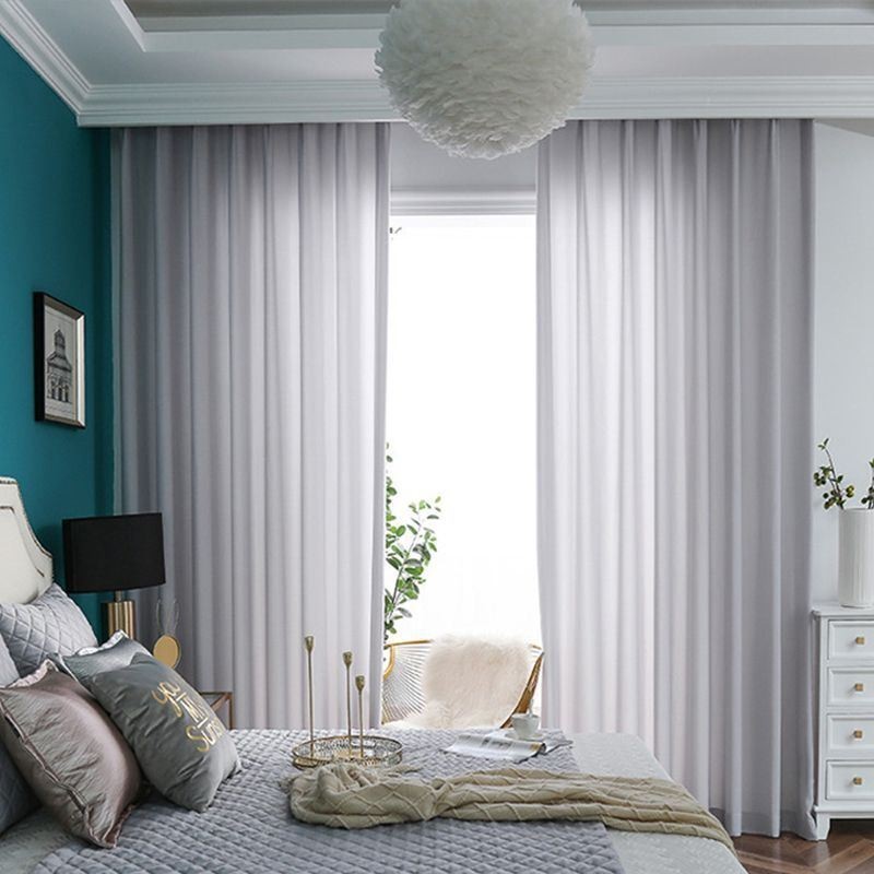 Luxurious Tulle Sheer Solid Color Window Curtains For Living Room Bedroom