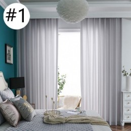 Luxurious Tulle Sheer Solid Color Window Curtains For Living Room Bedroom